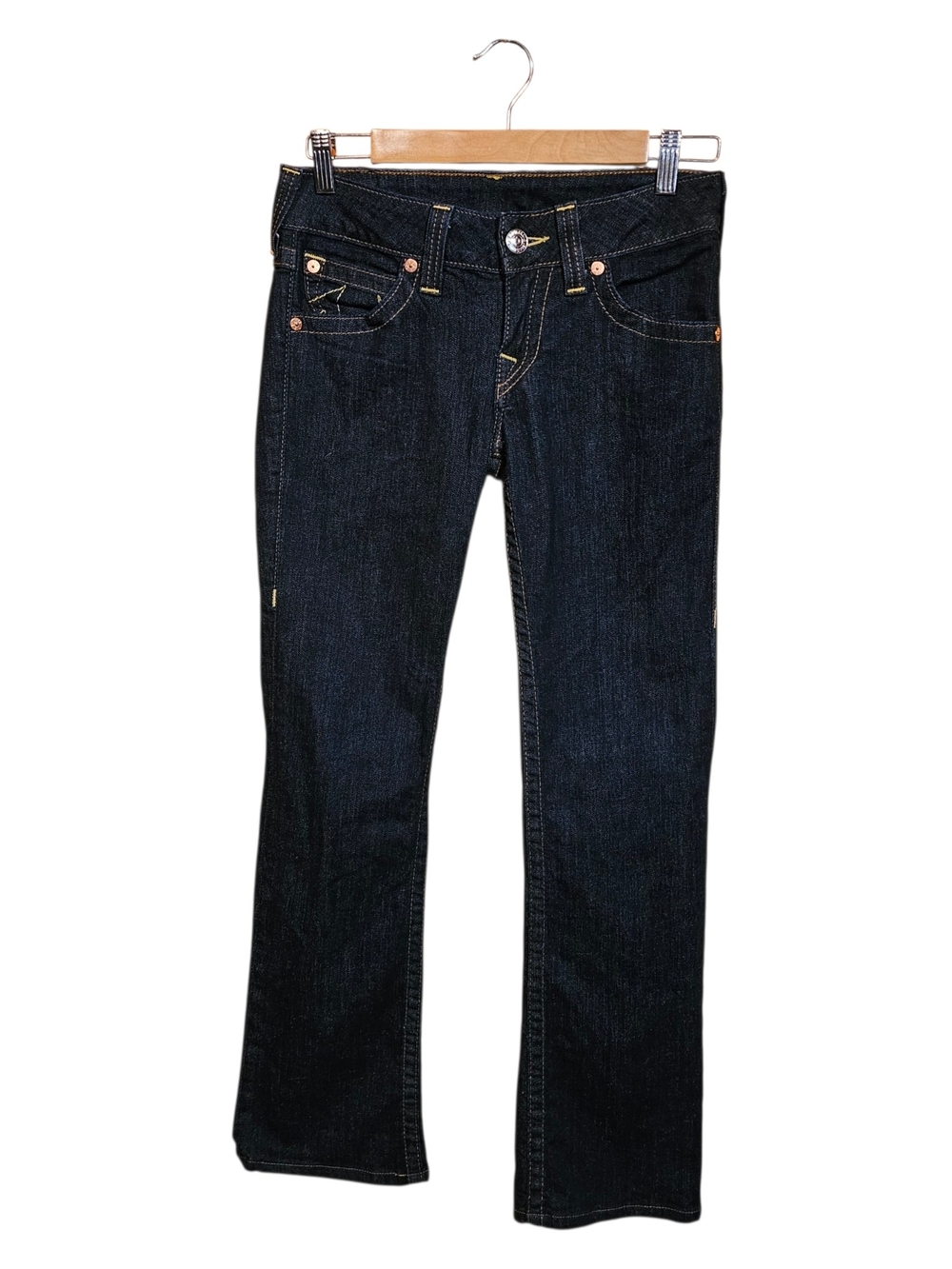 True Religion Brand Jeans Boot Cut Dark Wash Denim Y2k